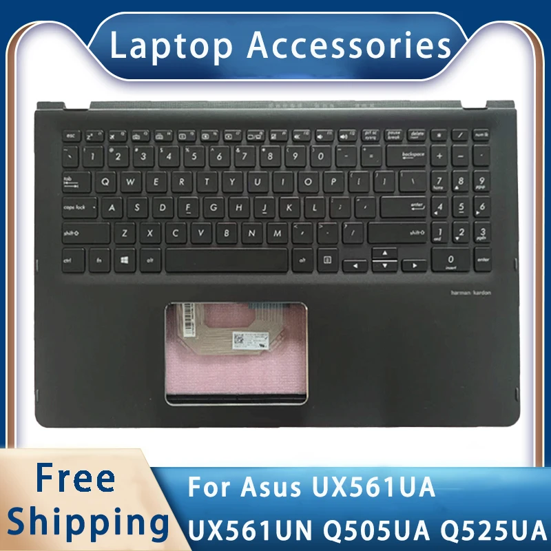 New For ASUS UX561UA UX561UN Q505UA Q525UA Replacemen Laptop Accessories Palmrest/Keyboard Black
