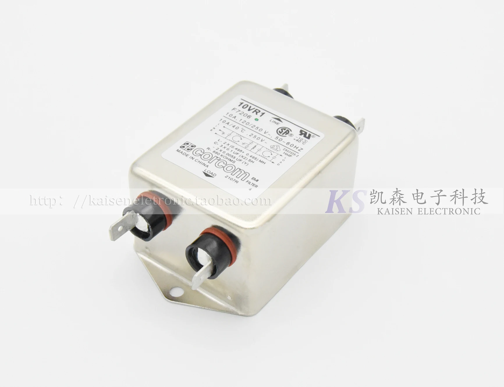 10VR1 F7206 1-6609032-3 10A электромагнитный фильтр UL CSA