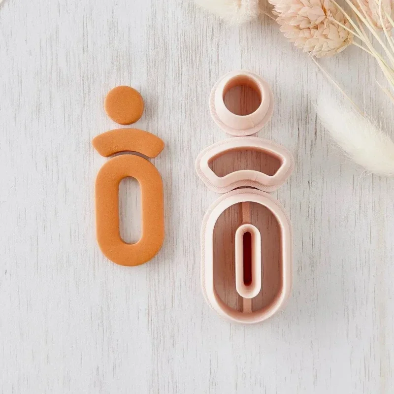 Мягкие керамические серьги форма для полимерной глины неправильная