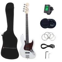 4 strings electric bass guitar 20 frets sapele bass guitar stringed instrument with strings amp tuner connection cable wrenches