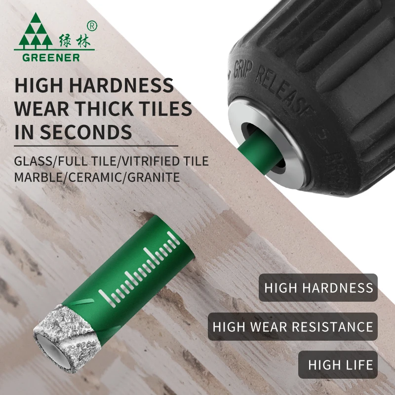 Сверло с алмазным покрытием для сверления металла, плитки, мрамора, стекла, керамики Сверло с алмазным покрытием для сверления металла, плитки, мрамора, стекла, керамики