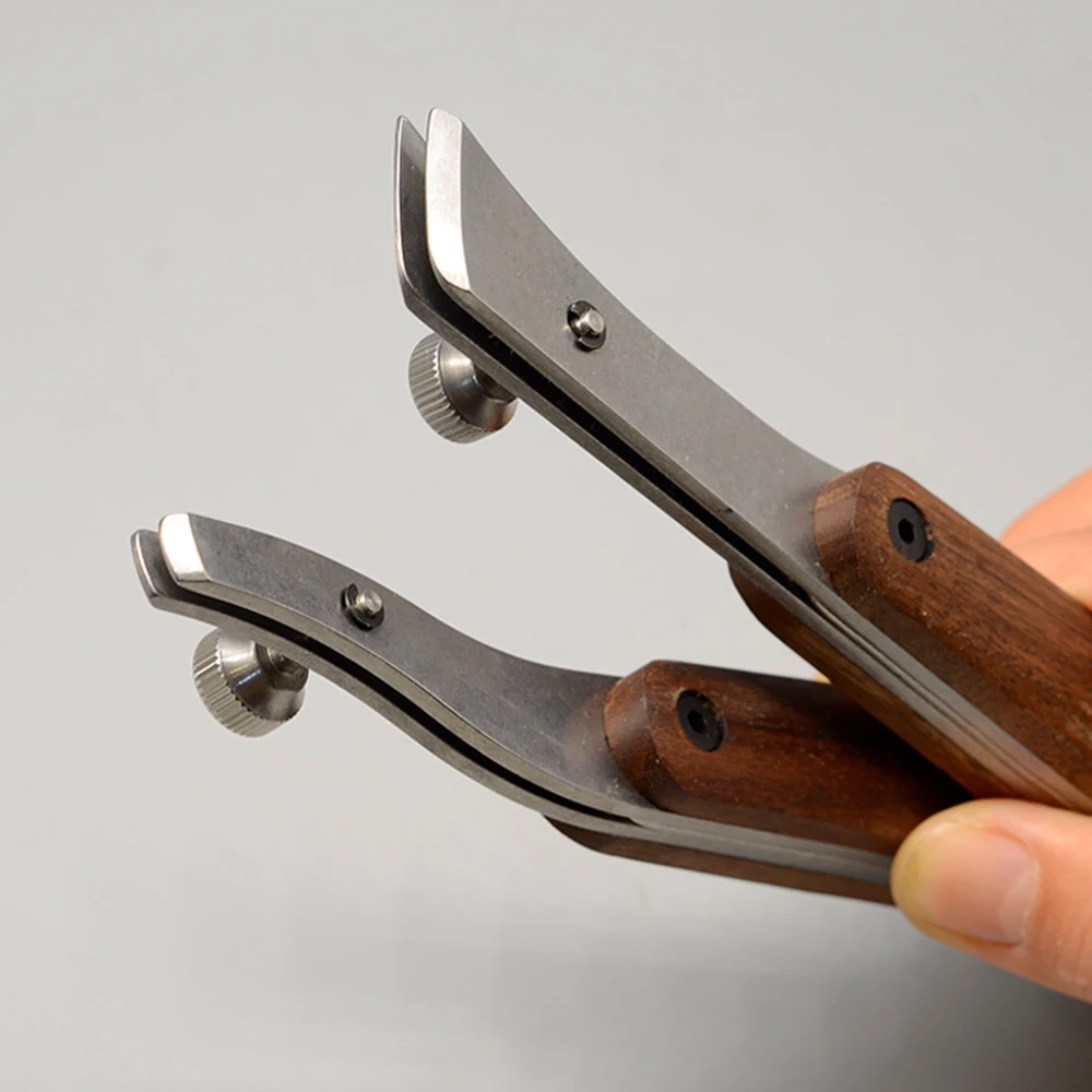 1 шт. держатель для краев Nattools канавок встроенный киля деревянная ручка кожаный