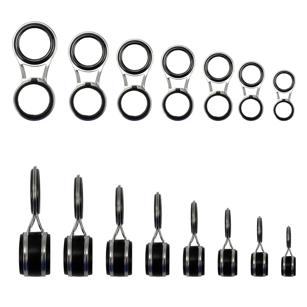 

Fishing Rod Guides Ring Fine Workmanship Guides Line Rings Rock Fishing Rod 55pcs Fishing Tackle Gear Accessories