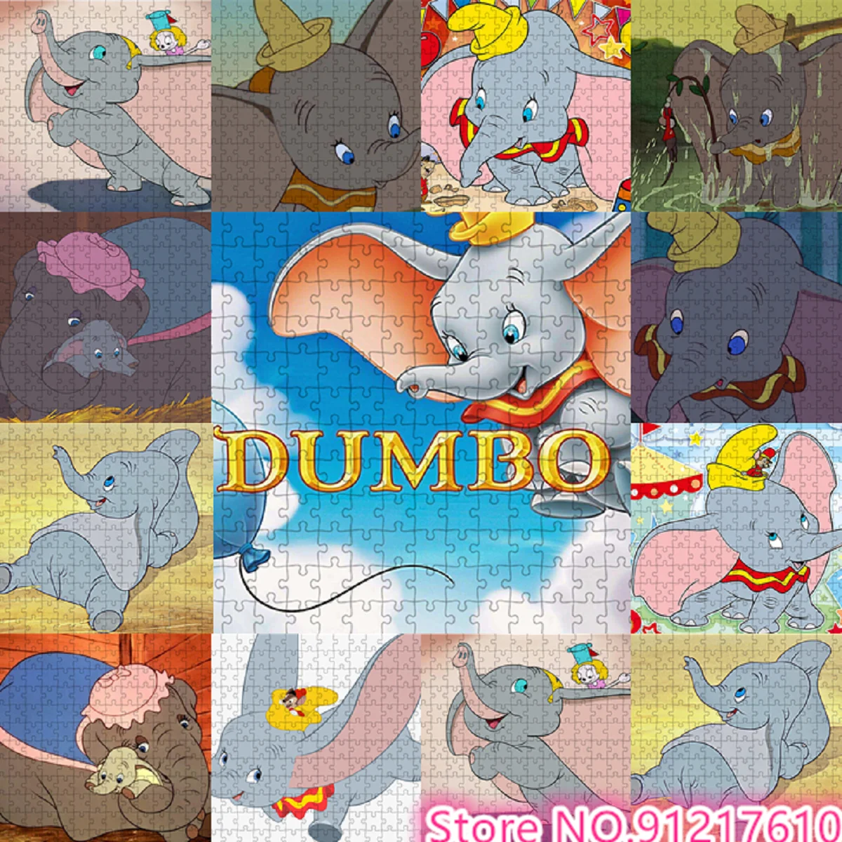 

Disney Cute Dumbo 1000 Puzzles Children's Educational Brain Burning Game Puzzle Gift Preferred