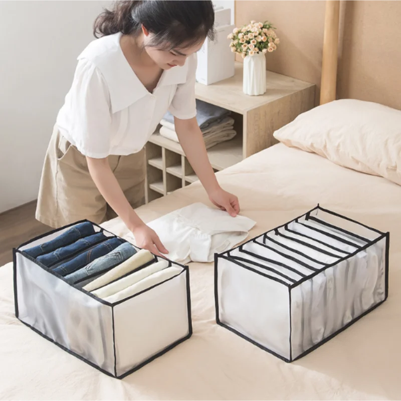 

T-shirt clothes jeans storage box pants compartment box wardrobe drawer clothes compartment bag Home Organizer