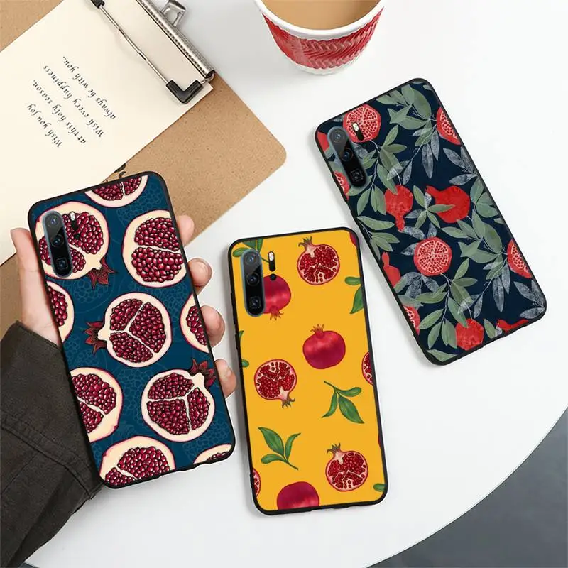 

pomegranate fruit pattern Phone Case For Huawei honor Mate 10 20 30 40 i 9 8 pro x Lite P smart 2019 Y5 2018 nova 5t