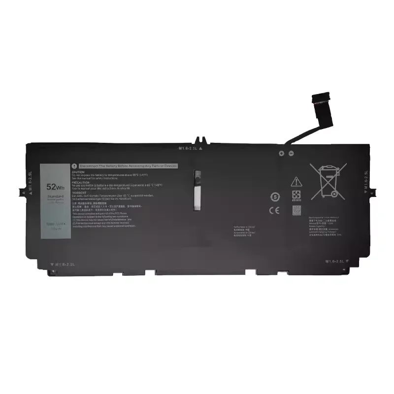 722KK Аккумулятор для ноутбука DELL XPS 13 9300 9310 9380 серии P117G P117G001 P117G002 2xxfw FP86V WN0N0 7 6 V 52Wh