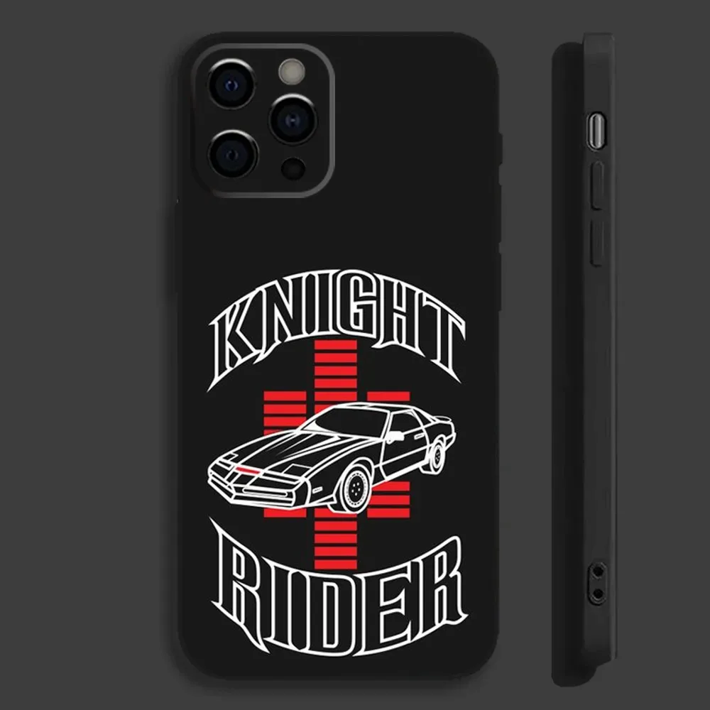 Knight Rider KITT Car Phone Case For iPhone 16 15 14 13 12 11 Pro Max Plus Mini X XS XR 8 7 S SE Free shipping Soft Black