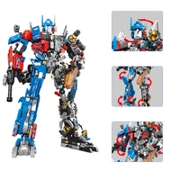 2022 technical transformers robot prime toys optimus model building block bumblebeed car brick toys children birthday gift 10302