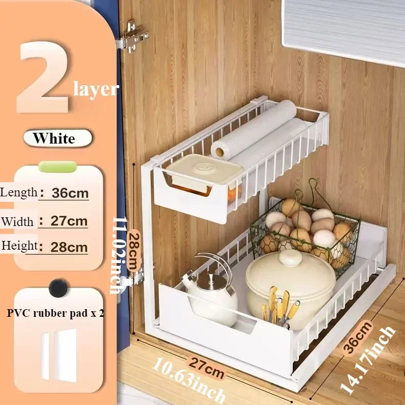 

Металлический выдвижной органайзер для кухни Meuble Kitchen