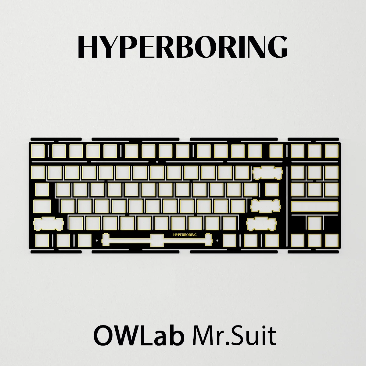 OWLab Mr.Suit Keyboard PC FR4 Plate PCB mount and Plate mount Types