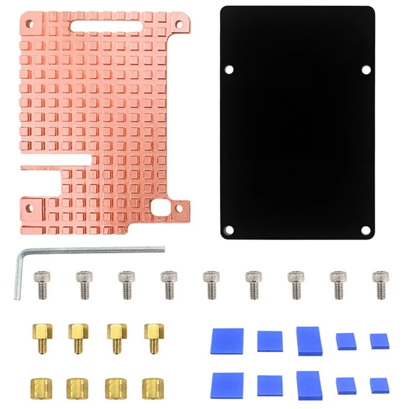 

1 Set Of Copper Radiator Kit For Raspberry Pi 4B