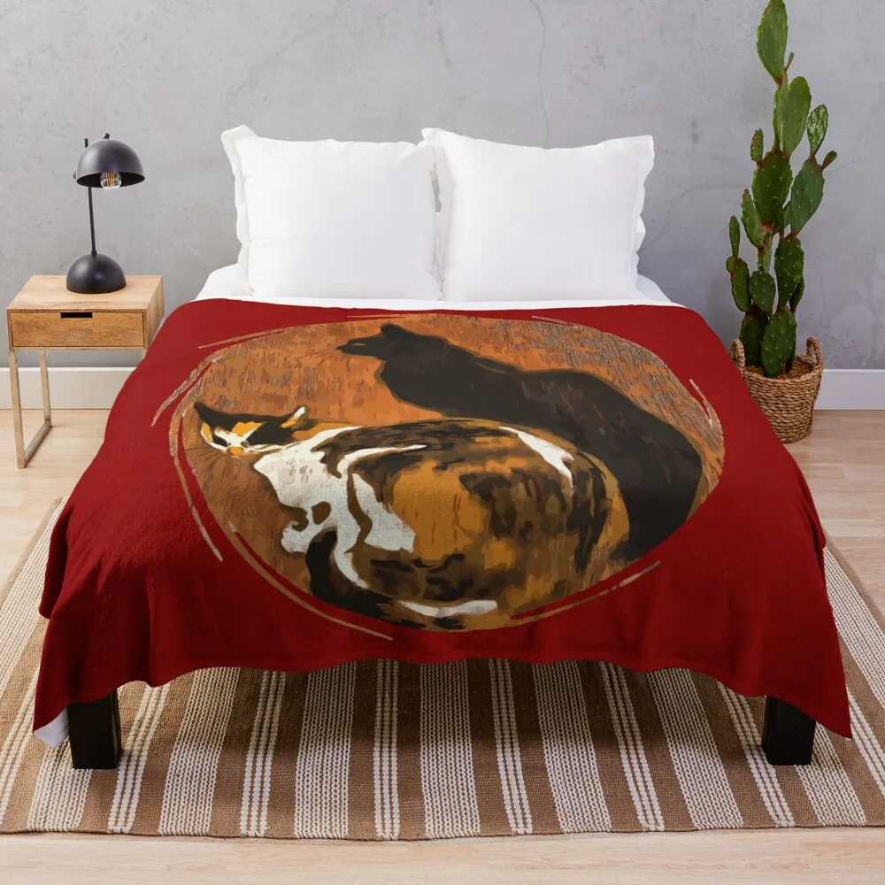 Одеяло Calico Cat And Black Grungy Art зимние кровати декоративные роскошные одеяла