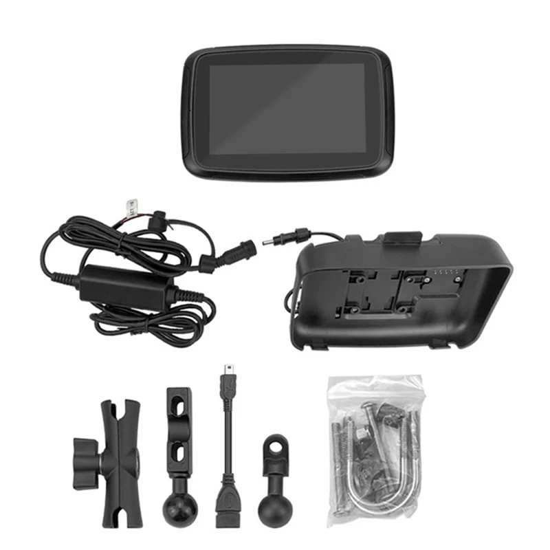 

5 Inch Motorcycle Wireless Carplay For Android Auto Portable Navigation GPS Screen IPX7 Motorcycle Waterproof Display