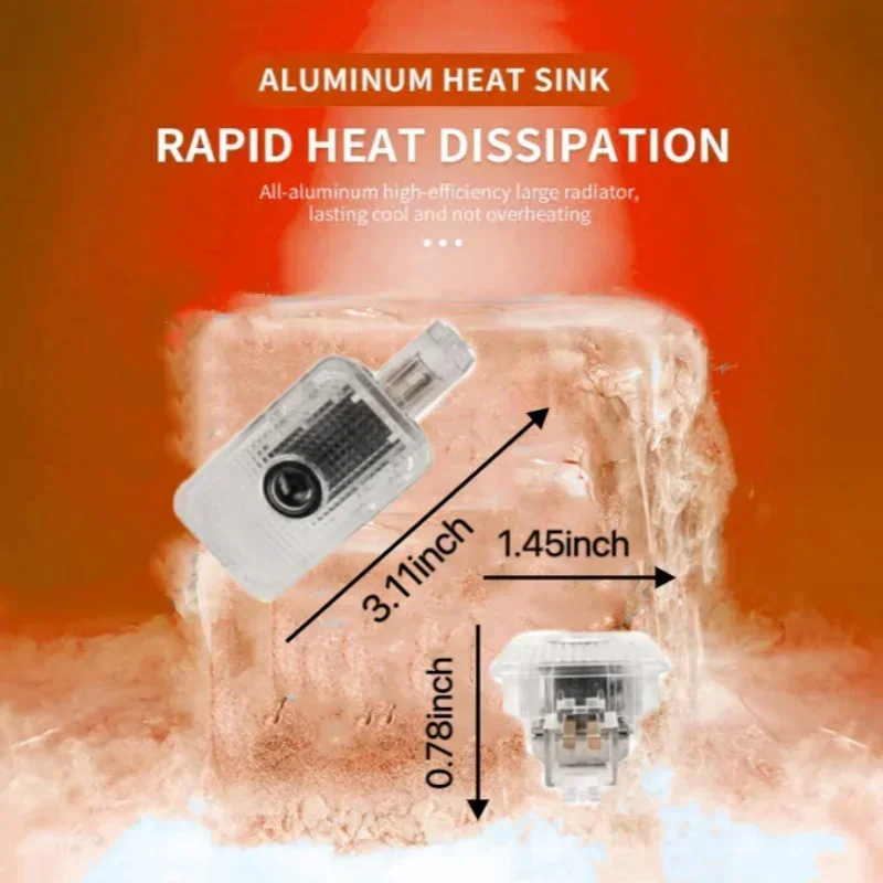 Для Subaru Forester светодиодные лампы с логотипом двери автомобиля портативный