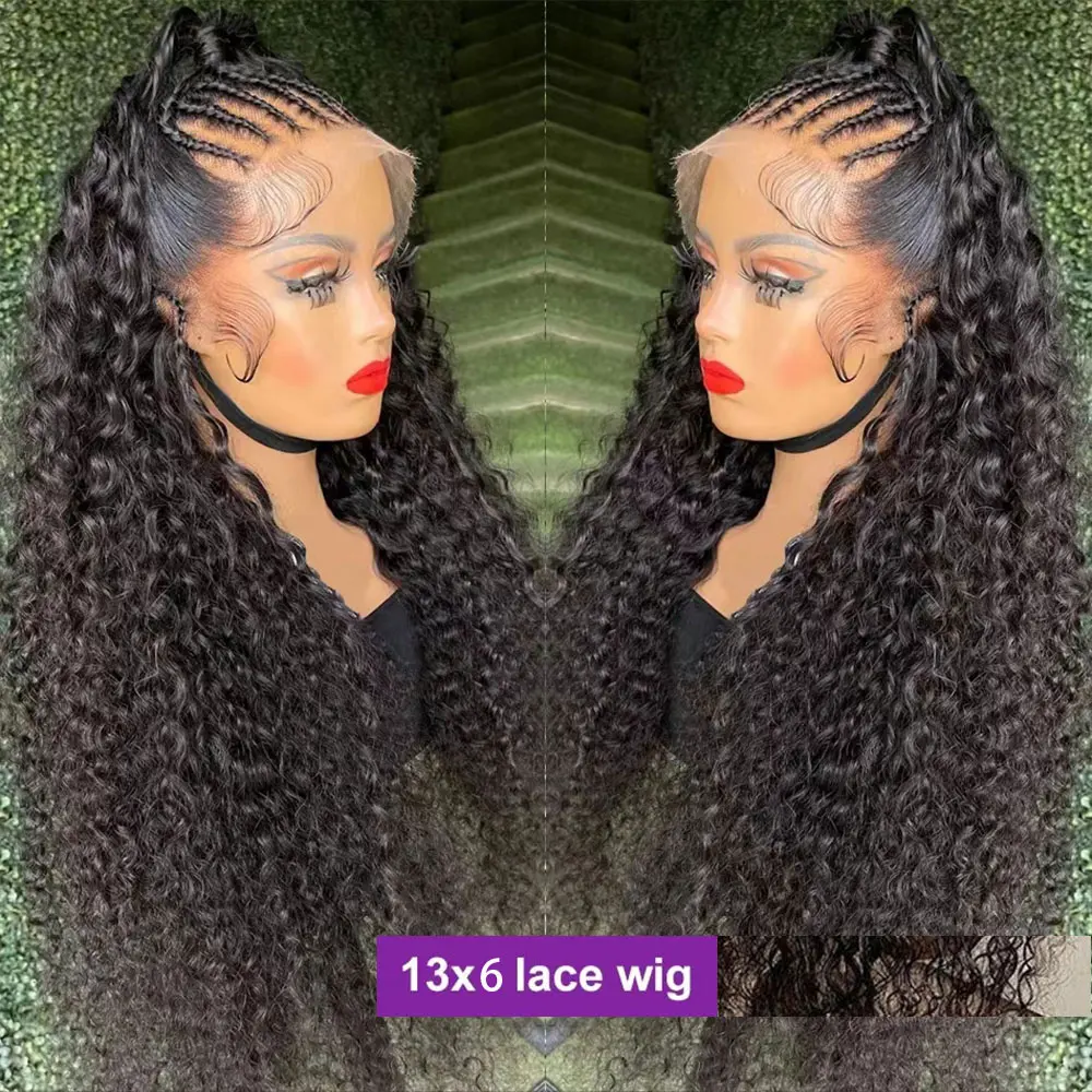 360 13х4 глубокий волнистый Hd кружевной передний al парик 30 дюймов 13х6 40 полный шнурок