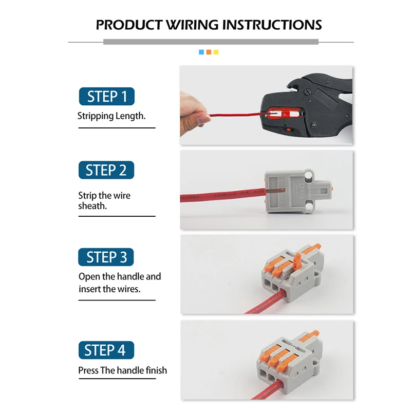 Brand New Compact 3/4/5/6 Pin Spring Conductor Splicing Terminal Block Quick Electrical Cable Push In Wire Connector 213 214 215 - купить по