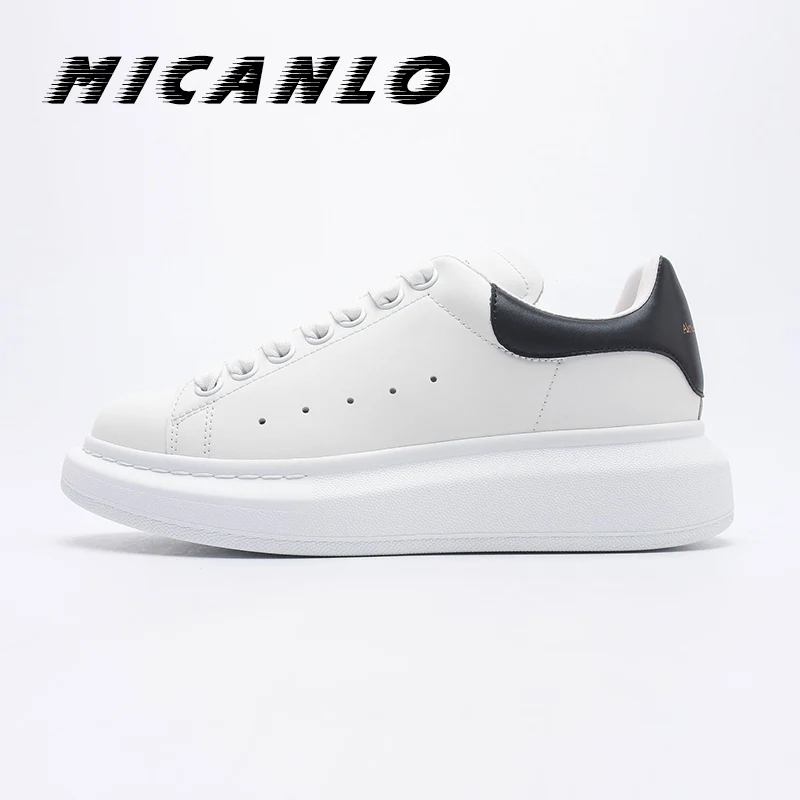 

Women Casual Shoes 2022 New Women Sneakers Fashion Breathable real Leather Platform White Men Shoes Soft Footwears 35-45