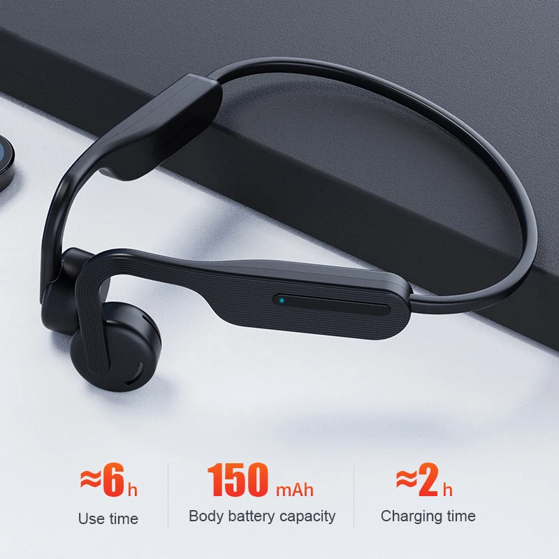 

Беспроводные наушники X14, Гарнитура костной проводимости, Bluetooth 5,0, Совместимость с водонепроницаемостью для спорта, бега, велоспорта, пешег...