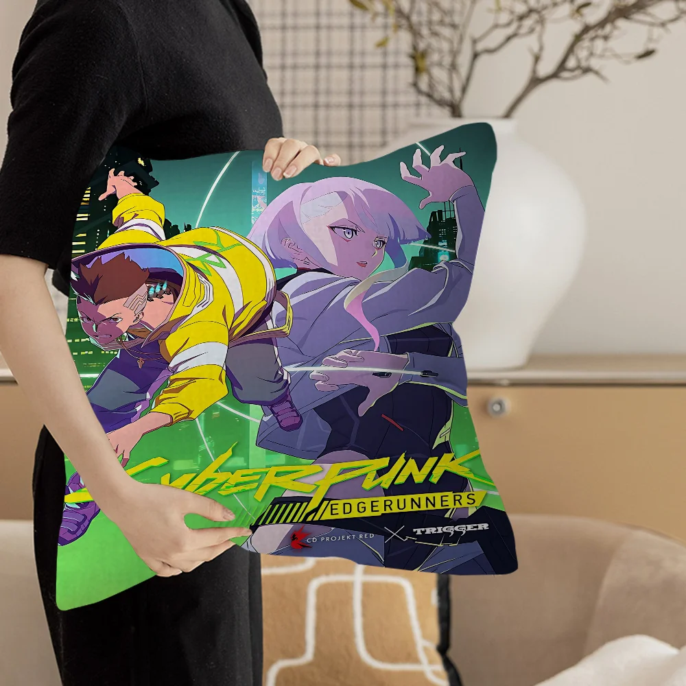 Аниме C-Cyberpunk E-Edgerunners Stitch Lucky Dragon наволочка для дивана украшение дома и комнаты