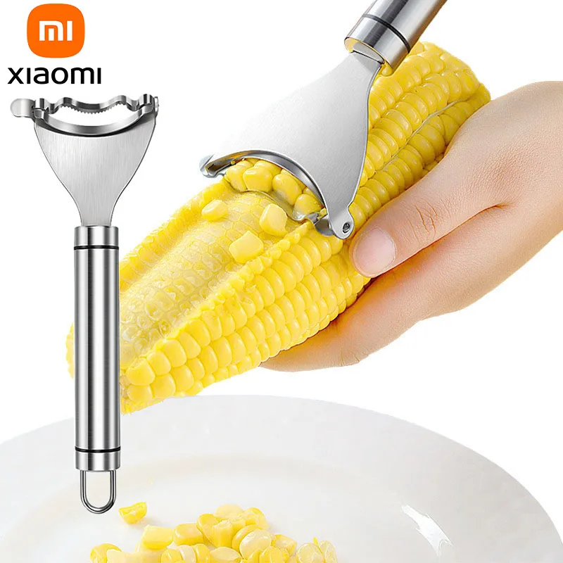 

New Stainless Steel Corn Stripper Corns Threshing Device Easy Peeling Corn Kerneler Peeler Kitchen Fruit Vegetable Tool
