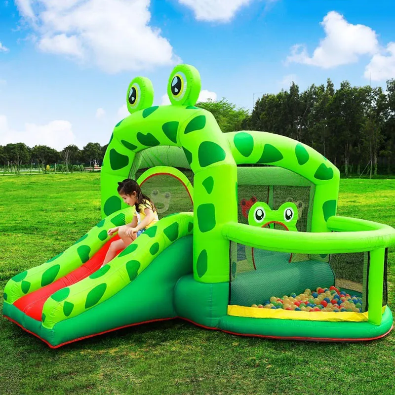 

Household Inflatable Bouncers Costco Jumping Children Moonwalk Castle Frog Jumper For Kids House Park Personal Party Play Fun