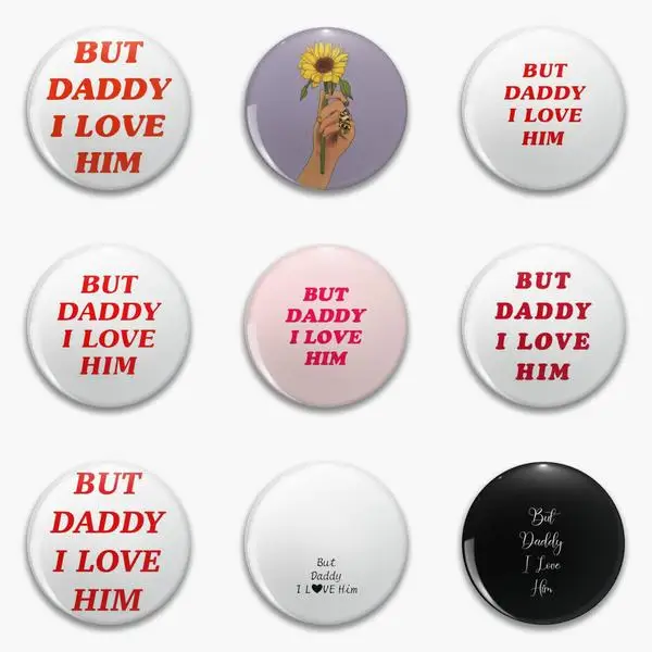 Но папа любит его, хотите, чтобы вы больше мелодии, мягкая пуговичная булавка, настраиваемый креативный подарок, милый любимый мультяшный лацкан, Металлическая Булавка