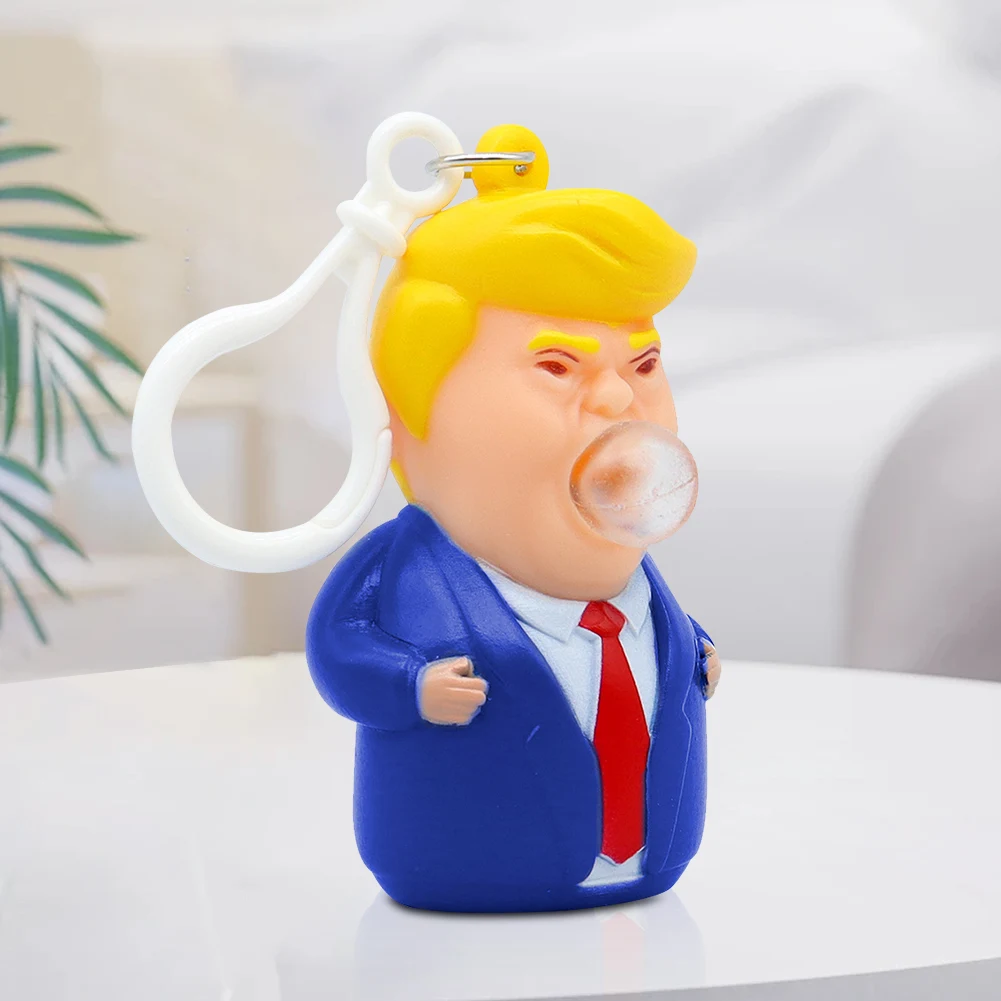 Брелок для ключей Trump подвесное украшение креативный брелок куклы Bubble декор