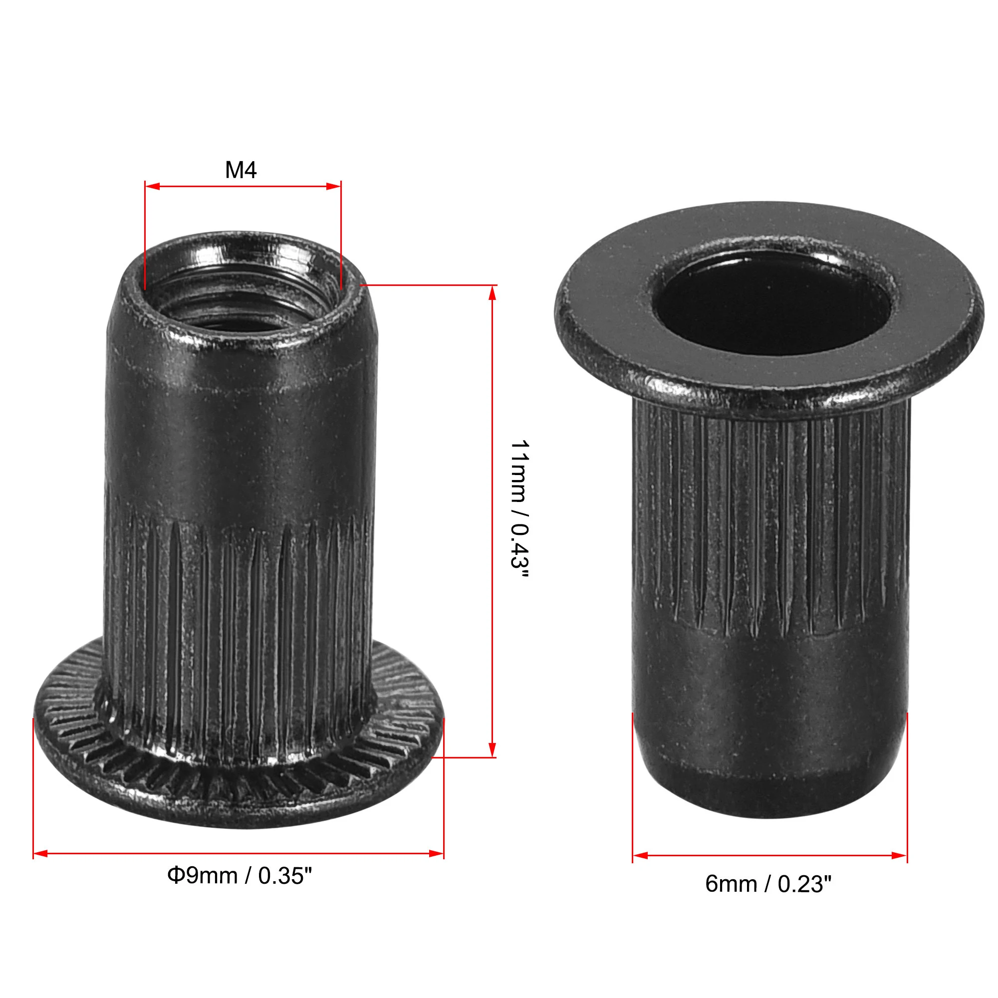 

UXCELL Заклепки М3 М4 М5 М6 М8 из углеродистой стали 20 шт.