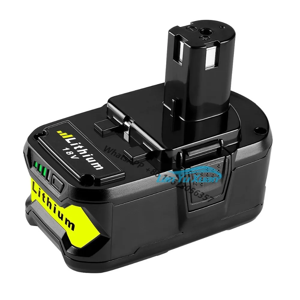 Литий-ионный аккумулятор для электроинструмента Ryobi P108 P107 P106 P105, 2 шт., 18 в, 5,0 Ач
