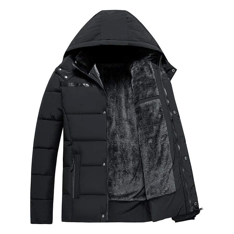 

2022 New Winter Parkas Men Cotton Padded Brand Clothing Fashion Casual Slim Thick Warm Mens Coats Overcoats Male Clothes