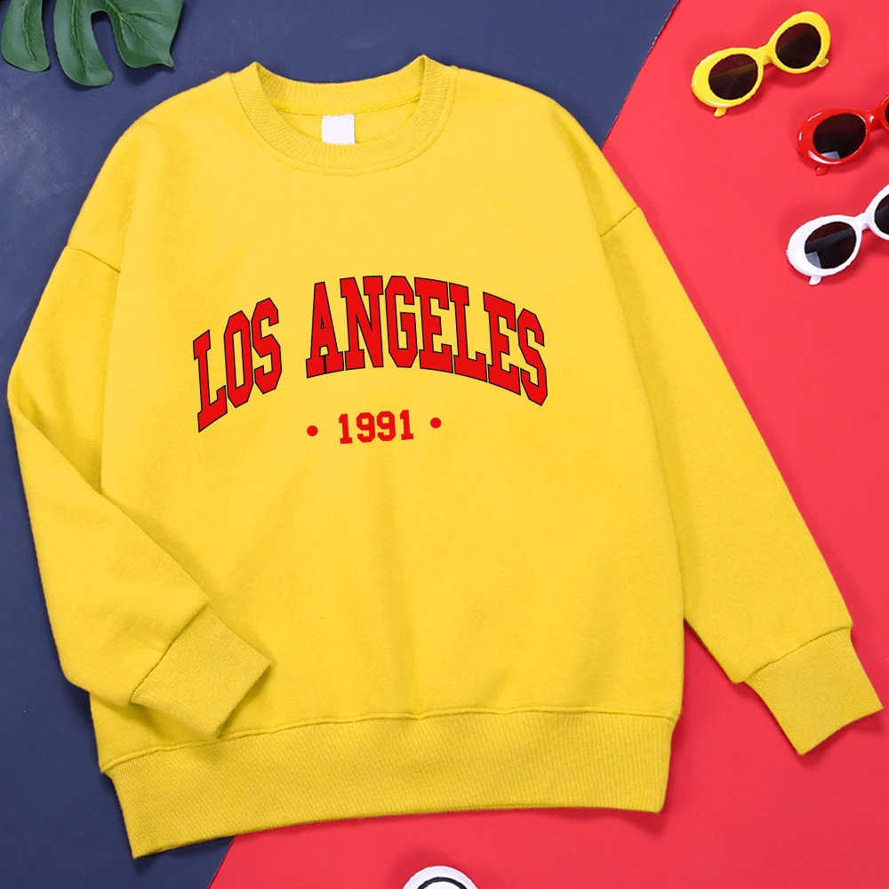 

Los Angels 1991 Usa City Letter Men Hoodies Harajuku Vintage Clothing Fashion Loose Hoodie Comfortable Quality Clothes For Men