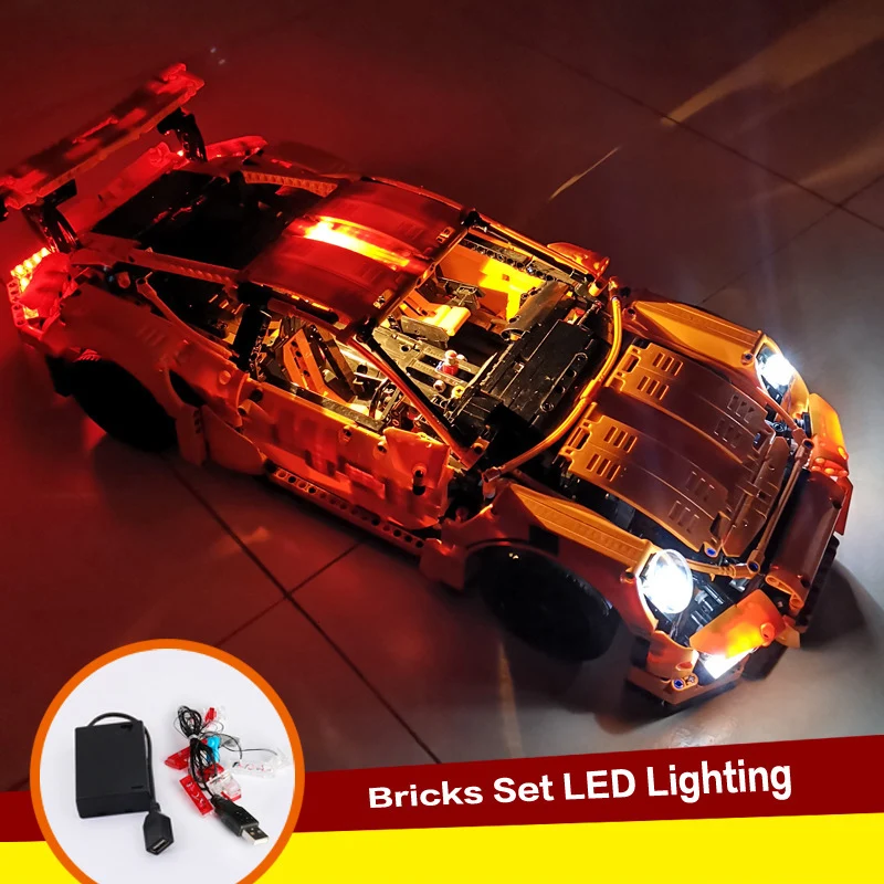 

Building Block Compatible 42056 For 911 LED Lighting Building block Luminous Parts 20097 3368