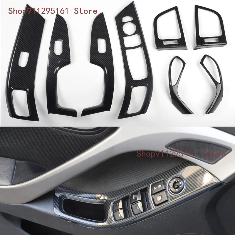 

For Hyundai Elantra Avante Sedan LHD 2012-2015 Interior Door Handle Window Lift Panel Switch Button Cover Sticker Trim Mouldings