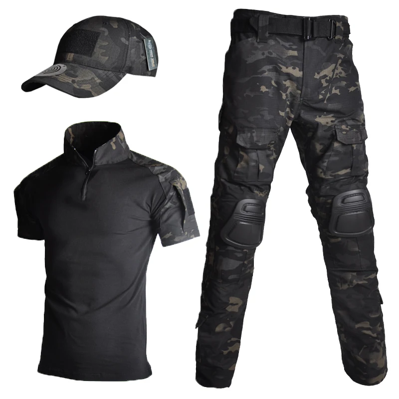 Summer frog suit short-sleeved tactical camouflage men and women thin CS outdoor expansion