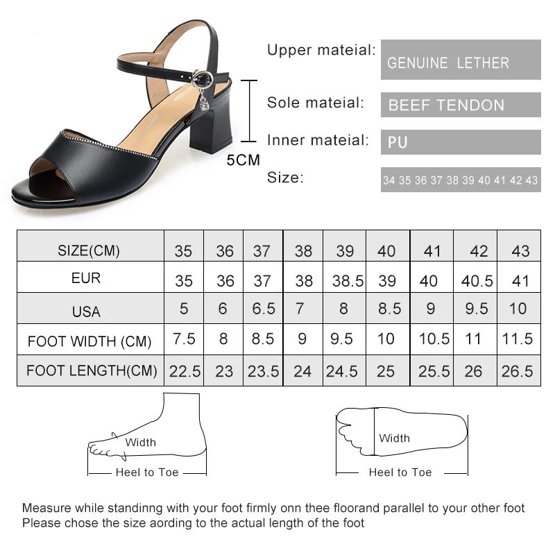 AIYUQI Women's Sandals Summer 2023 New Genuine Leather Women Sandals Mid Heel Fashion Dress Sandals Woman