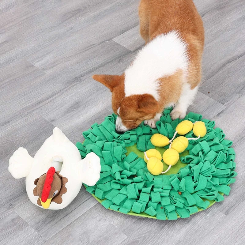 

Dog Plush Toy Snuffle Mat Stuffed Treat Dispensing Hatching Eggs Interactive Chew Toys Relieving Stress Improving Health G2AB