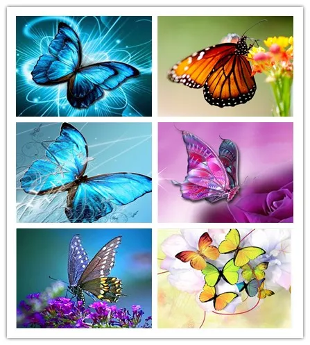 Вечная любовь Рождественский подводный мир Китайские наборы для вышивки крестиком Экологический хлопок 14CT Продвижение продаж летающих бабочек.