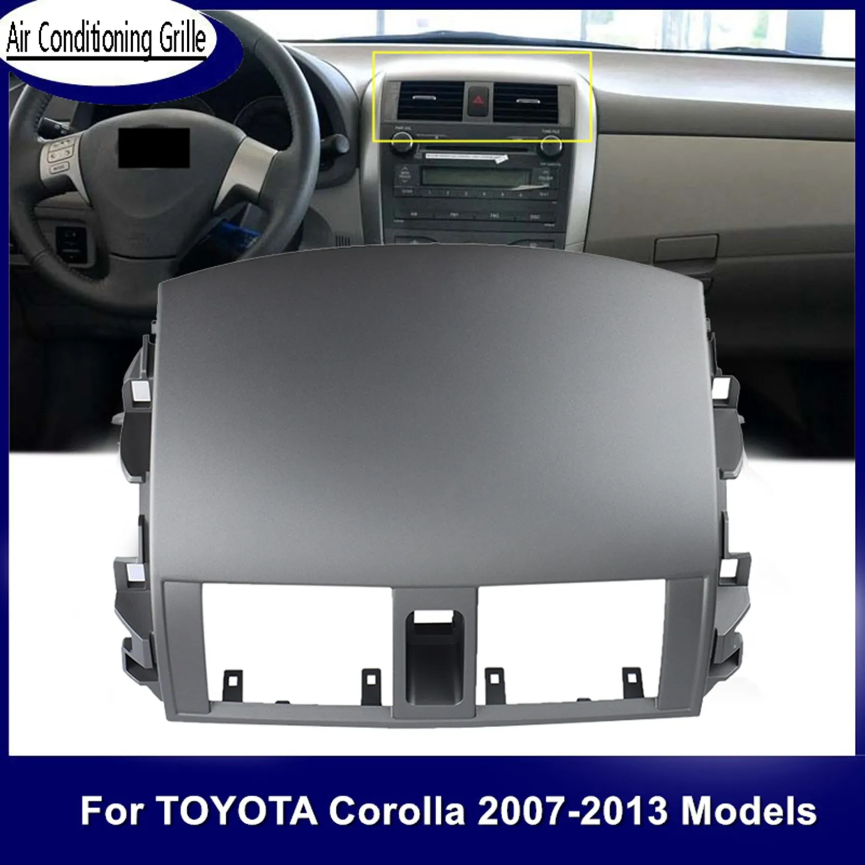 

Панель вентиляционного отверстия для приборной панели автомобиля, решетка радиатора для Toyota Corolla Altis 2008-2013