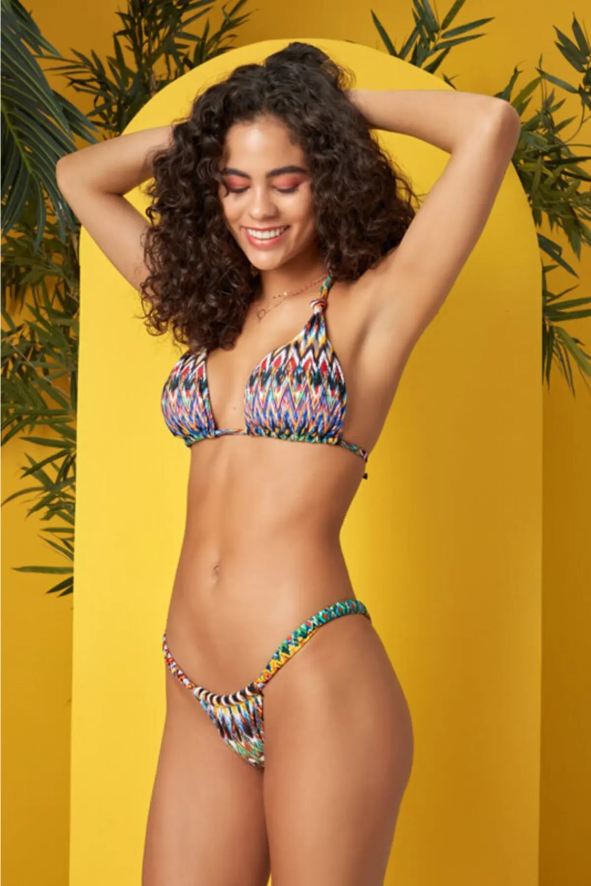 

Women's Bikini Adjustable Long Triangle Bikini Top Swimwear Lady Swimsuit Sexy Bikini 2022 New Push Up Bikini Set Suit