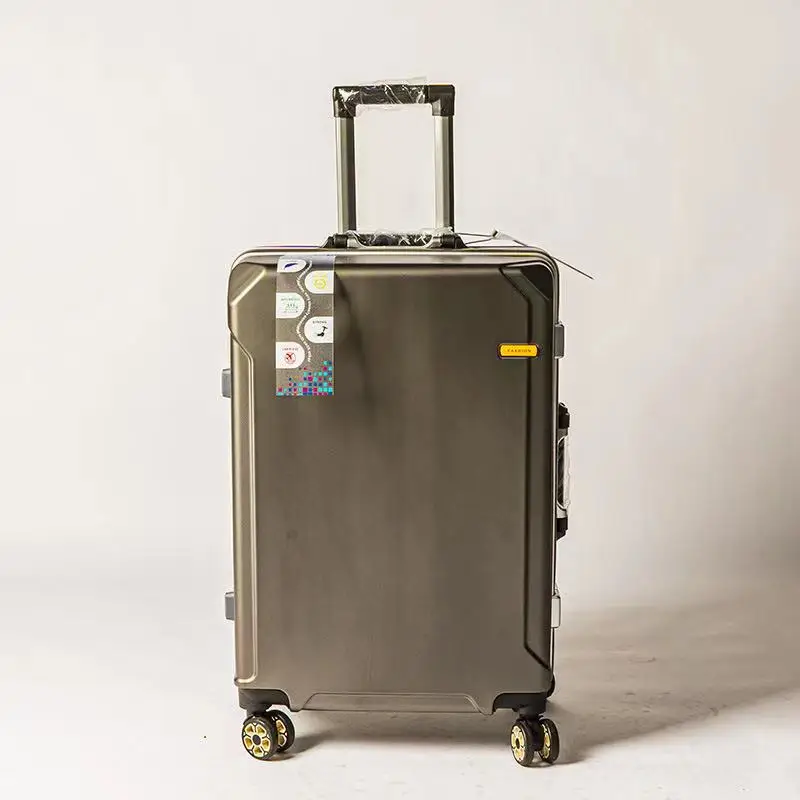 Suitcase Aircraft Hand Luggage Station Wagon PC Rigid Four Wheel New Aluminum Frame Trolley Case 2022 New Case