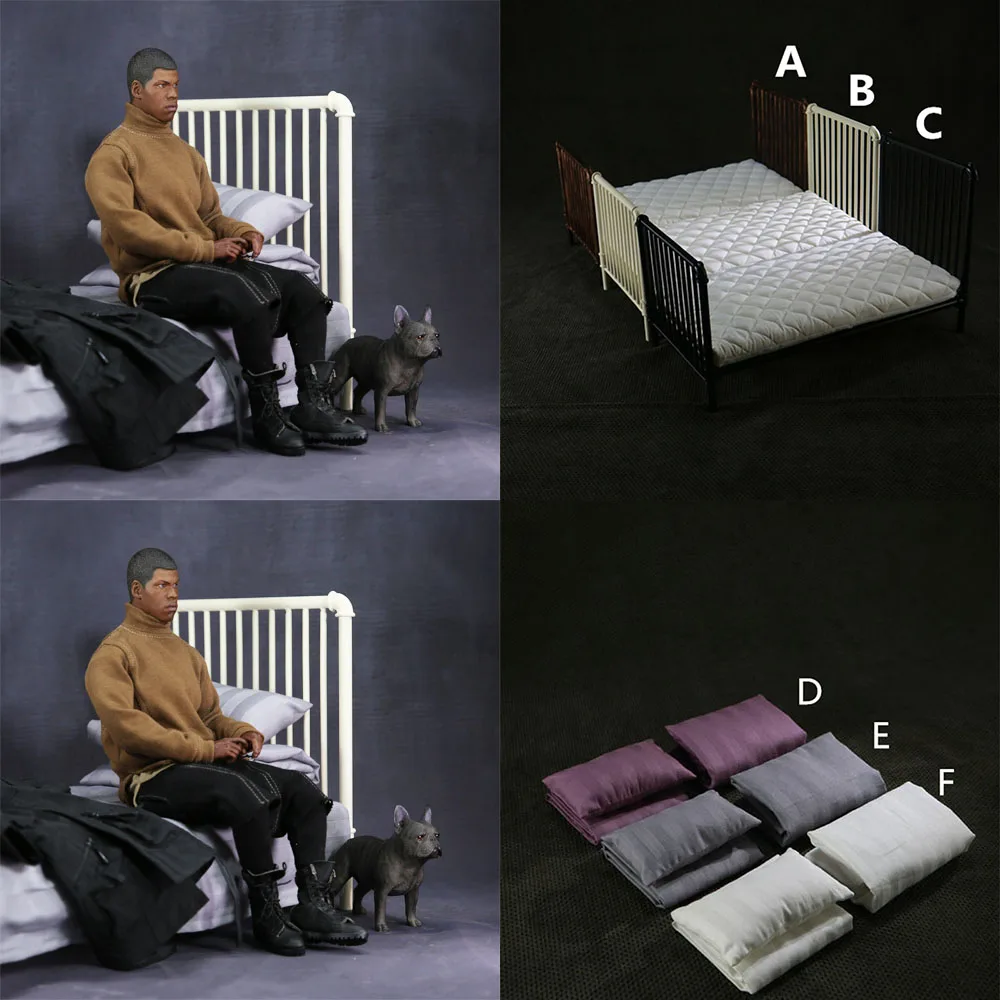 Feelwotoys Fw005 1/6 металлическая кровать одиночный кукольный домик солдат миниатюрная мебель аксессуар для 12-дюймовых экшн-фигурок тела