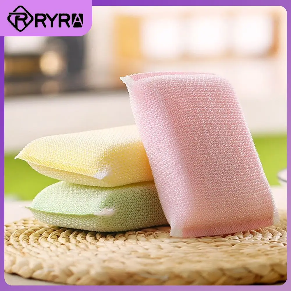 

New Pan Pot Dish Wash Sponges Practical Tableware Cleaning Tools High Quality For Kitchen Dishwashing Cloth 1/3pcs Simple Style