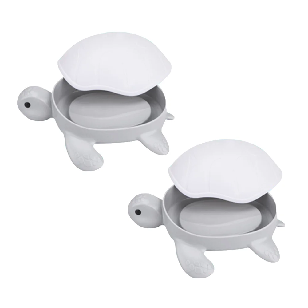 

Soap Tray Dish Bathroom Box Saver Sink Holder Sponge Kitchen Turtle Shower Pad Draininglayer Doubleholders Case Animal