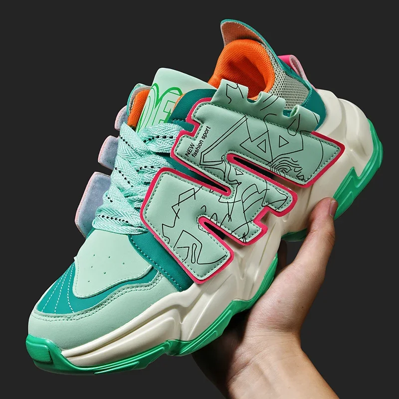 

Женские роскошные массивные кроссовки 2023, сетчатая дышащая обувь для мужчин, Спортивная повседневная женская обувь для бега и фитнеса с вулканизированной подошвой