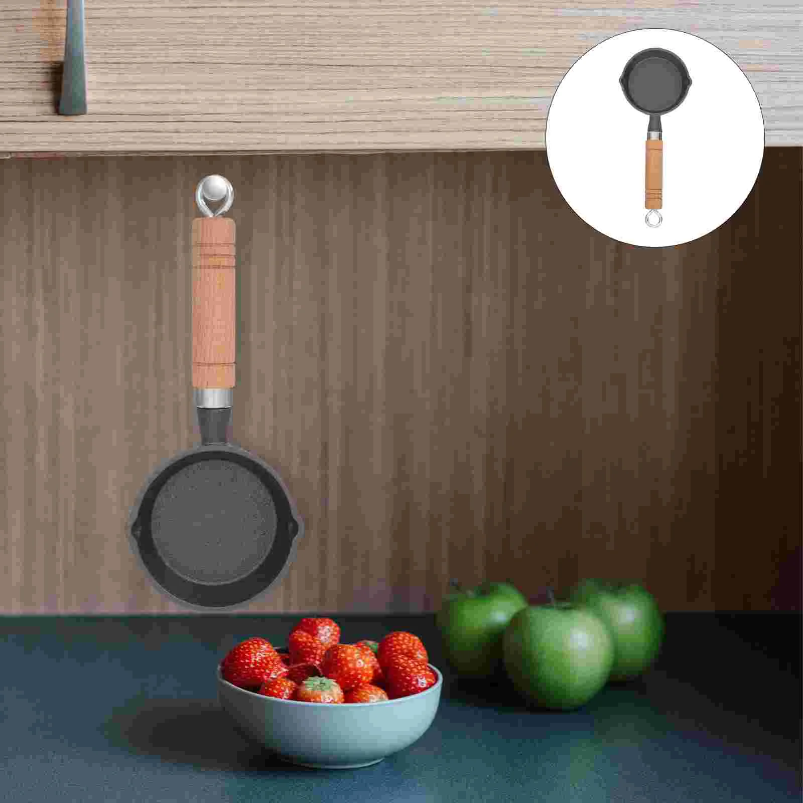 

Sturdy Frying Pan Household Single Handle Frying Pan Non-stick Cook Pan
