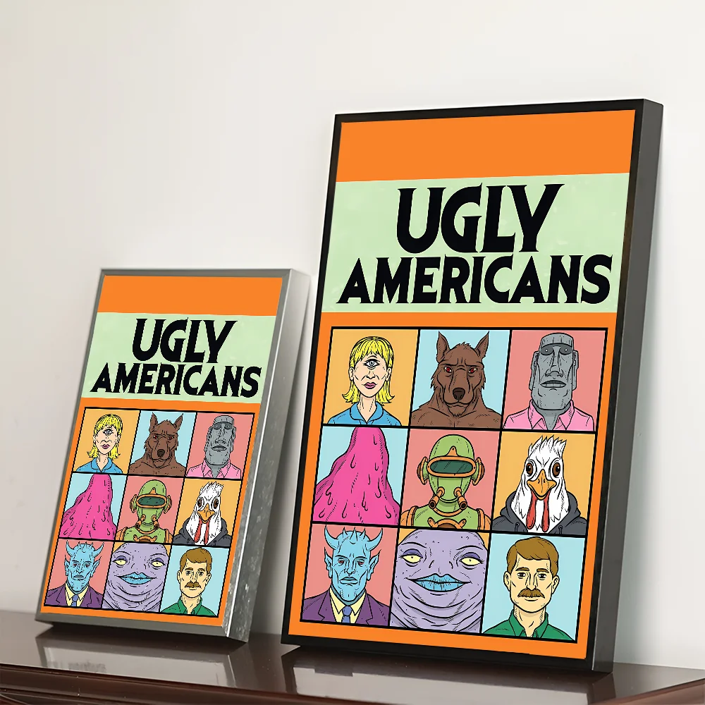 Художественный Самоклеящийся Постер U-образный Уродливый Американский