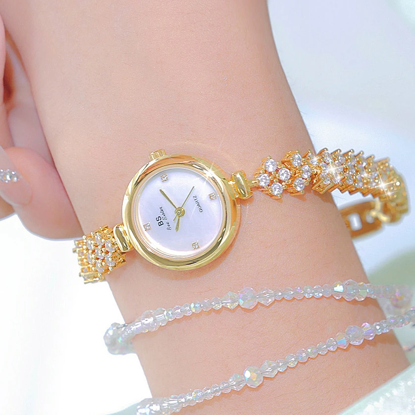 2023 Elegant Watch For Women With Bracelet Luxury Brand Stainless Steel Gold Silver Small Dial Ladies Wrist Watches Montre Femme