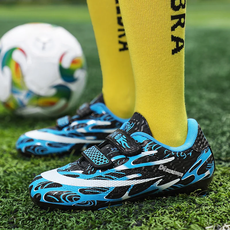 Children Football Shoes Free Shipping New Pattern Anti-skid Professional Athletic Kid Soocer Cleats Kid Training Footwear