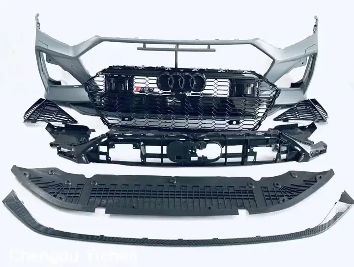

Передний бампер с грилем для Audi A7 RS7, стильные высококачественные автомобильные аксессуары, комплект для тюнинга кузова автомобиля, детали из полипропилена 2019-2021